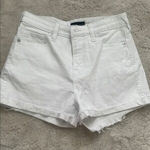 Women's White Denim Shorts